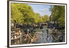 Canal, Amsterdam, Holland, Netherlands-Peter Adams-Framed Premium Photographic Print