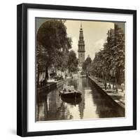 Canal, Amsterdam, Netherlands-Underwood & Underwood-Framed Photographic Print