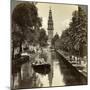 Canal, Amsterdam, Netherlands-Underwood & Underwood-Mounted Photographic Print