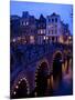 Canal and Bridge, Amsterdam, Holland, Europe-Frank Fell-Mounted Premium Photographic Print
