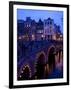 Canal and Bridge, Amsterdam, Holland, Europe-Frank Fell-Framed Photographic Print