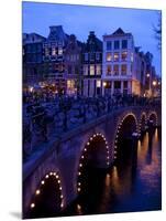 Canal and Bridge, Amsterdam, Holland, Europe-Frank Fell-Mounted Photographic Print