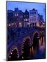 Canal and Bridge, Amsterdam, Holland, Europe-Frank Fell-Mounted Premium Photographic Print