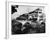 Canal and Bridge, Canton, China, C. 1910-null-Framed Photographic Print