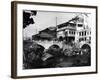 Canal and Bridge, Canton, China, C. 1910-null-Framed Photographic Print