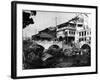 Canal and Bridge, Canton, China, C. 1910-null-Framed Photographic Print