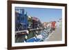 Canal and colourful facades, Burano, Veneto, Italy, Europe-Frank Fell-Framed Photographic Print