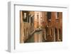 Canal and gondolier, Venice, UNESCO World Heritage Site, Veneto, Italy, Europe-Frank Fell-Framed Photographic Print