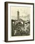 Canal and Pagoda Near Shanghai-null-Framed Giclee Print