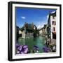 Canal and Palais De L`Ile, Annecy, Lake Annecy, Rhone Alpes, France, Europe-Stuart Black-Framed Photographic Print