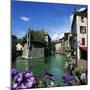 Canal and Palais De L`Ile, Annecy, Lake Annecy, Rhone Alpes, France, Europe-Stuart Black-Mounted Photographic Print