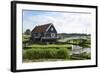 Canal and Traditional Building-Peter Richardson-Framed Photographic Print