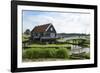 Canal and Traditional Building-Peter Richardson-Framed Photographic Print