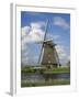 Canal and Windmill at Kinderdijk, Unesco World Heritage Site, Holland-Gavin Hellier-Framed Photographic Print