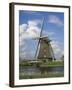 Canal and Windmill at Kinderdijk, Unesco World Heritage Site, Holland-Gavin Hellier-Framed Photographic Print