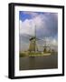 Canal and Windmills at Kinderdijk, Unesco World Heritage Site, Holland-Gavin Hellier-Framed Photographic Print