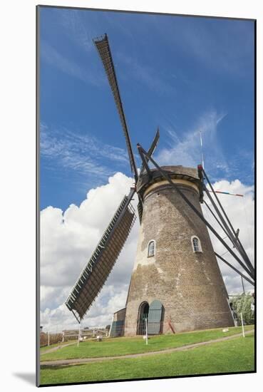 Canal and Windmills, Kinderdijk, UNESCO World Heritage Site, South Holland, the Netherlands, Europe-Mark Doherty-Mounted Photographic Print