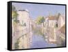 Canal at Burano, Venice-Paul Mathieu-Framed Stretched Canvas