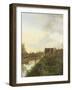 Canal at Graveland-Pieter Gerardus van Os-Framed Art Print