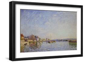 Canal at Loing, 1884-Alfred Sisley-Framed Giclee Print