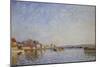 Canal at Loing, 1884-Alfred Sisley-Mounted Giclee Print