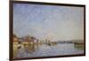 Canal at Loing, 1884-Alfred Sisley-Framed Giclee Print