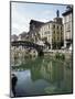 Canal at Porta Ticinese, Naviglio Grande, Milan, Lombardy, Italy-Sheila Terry-Mounted Photographic Print