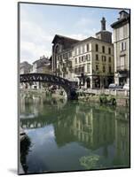 Canal at Porta Ticinese, Naviglio Grande, Milan, Lombardy, Italy-Sheila Terry-Mounted Photographic Print