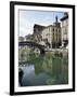 Canal at Porta Ticinese, Naviglio Grande, Milan, Lombardy, Italy-Sheila Terry-Framed Photographic Print