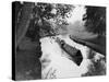 Canal Barge-null-Stretched Canvas