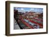 Canal Barges at Hull docks, Yorkshire, 20th century-CM Dixon-Framed Photographic Print