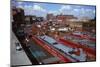 Canal Barges at Hull docks, Yorkshire, 20th century-CM Dixon-Mounted Photographic Print