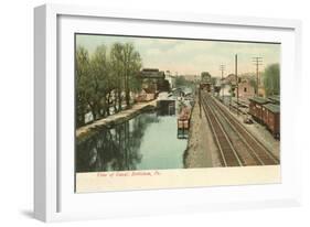 Canal, Bethlehem, Pennsylvania-null-Framed Art Print