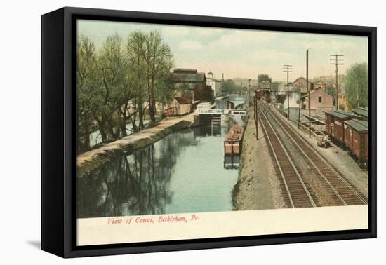 Canal, Bethlehem, Pennsylvania-null-Framed Stretched Canvas