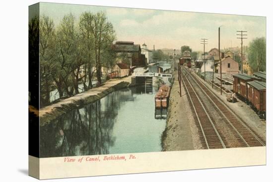 Canal, Bethlehem, Pennsylvania-null-Stretched Canvas