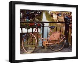 Canal Bike-Dennis Barloga-Framed Art Print