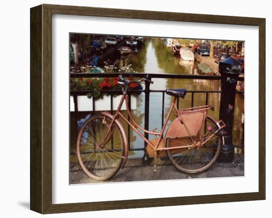 Canal Bike-Dennis Barloga-Framed Art Print