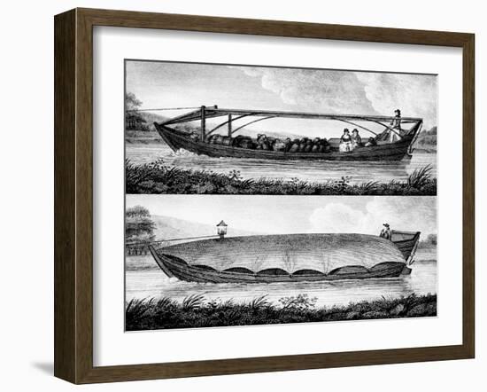 Canal Boat, 1796-Robert Fulton-Framed Giclee Print