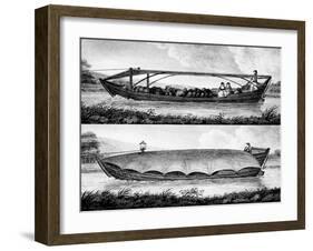Canal Boat, 1796-Robert Fulton-Framed Giclee Print