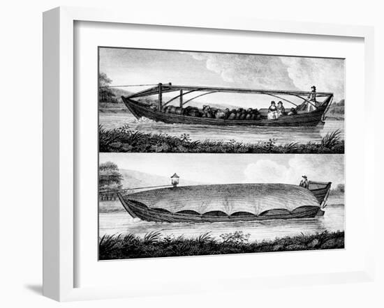 Canal Boat, 1796-Robert Fulton-Framed Giclee Print