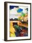 Canal Boat at Trent Lock-Mark Gordon-Framed Premium Giclee Print