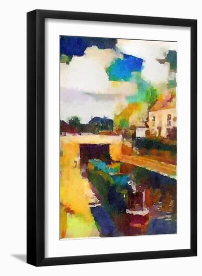 Canal Boat at Trent Lock-Mark Gordon-Framed Premium Giclee Print