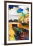 Canal Boat at Trent Lock-Mark Gordon-Framed Giclee Print