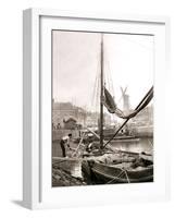 Canal Boat, Rotterdam, 1898-James Batkin-Framed Photographic Print