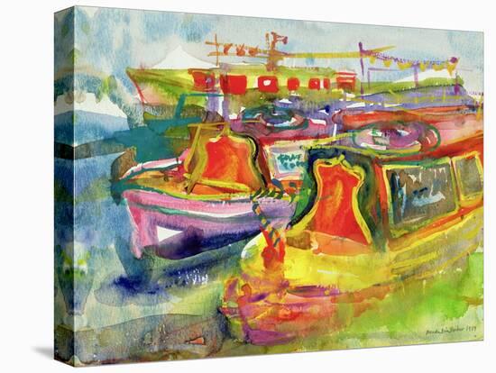 Canal Boats, 1989-Brenda Brin Booker-Stretched Canvas