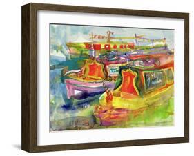 Canal Boats, 1989-Brenda Brin Booker-Framed Giclee Print