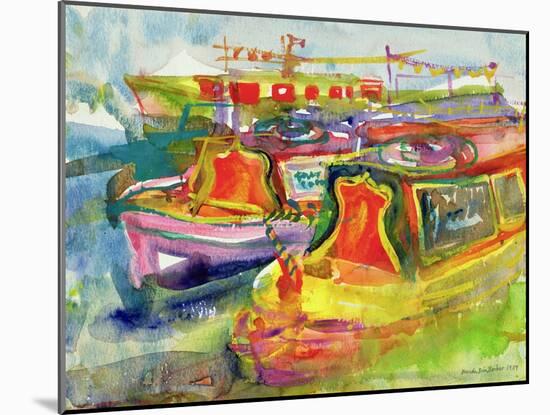 Canal Boats, 1989-Brenda Brin Booker-Mounted Giclee Print