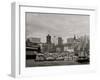 Canal Boats at East River Docks, New York, N.Y.-null-Framed Photo