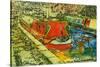 Canal Boats, Camden-Brenda Brin Booker-Stretched Canvas