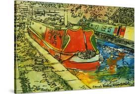 Canal Boats, Camden-Brenda Brin Booker-Stretched Canvas